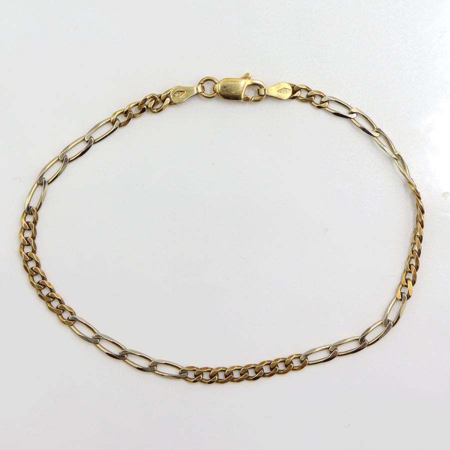 750デザインブレスレット　長さ18.5cm　重量4.03ｇ（中古）