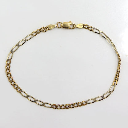 750デザインブレスレット　長さ18.5cm　重量4.03ｇ（中古）