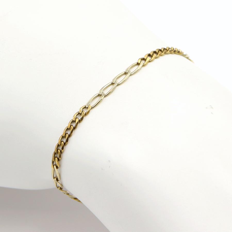 750デザインブレスレット　長さ18.5cm　重量4.03ｇ（中古）