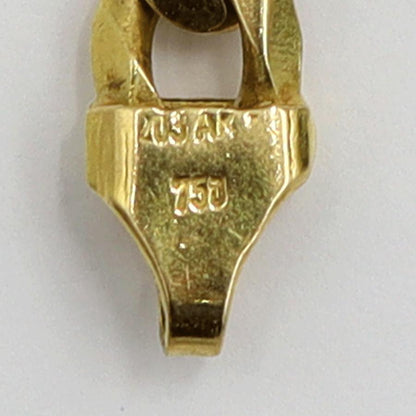 750デザインブレスレット　長さ19.5cm　重量11.08ｇ（中古）