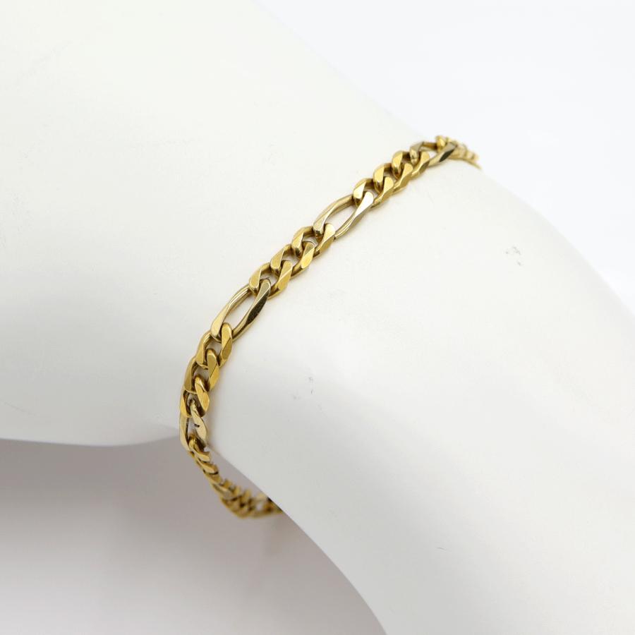 750デザインブレスレット　長さ19.5cm　重量11.08ｇ（中古）