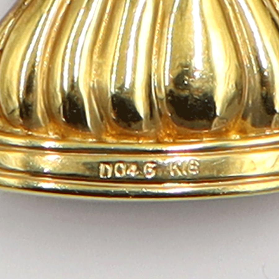 K18オニキスダイヤモンドペンダントトップ　D0.46ct　重量18.72ｇ(石の重量含む)　レディース（中古）