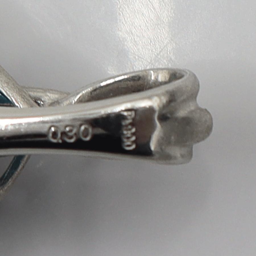 Pt900トルコ石ダイヤモンドペンダントトップ　D0.30ct　重量16.55ｇ(石の重量含む)　レディース（中古）