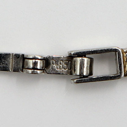 Pt850デザインブレスレット　ヘンリボーン　長さ18.0cm　重量6.59ｇ（中古）