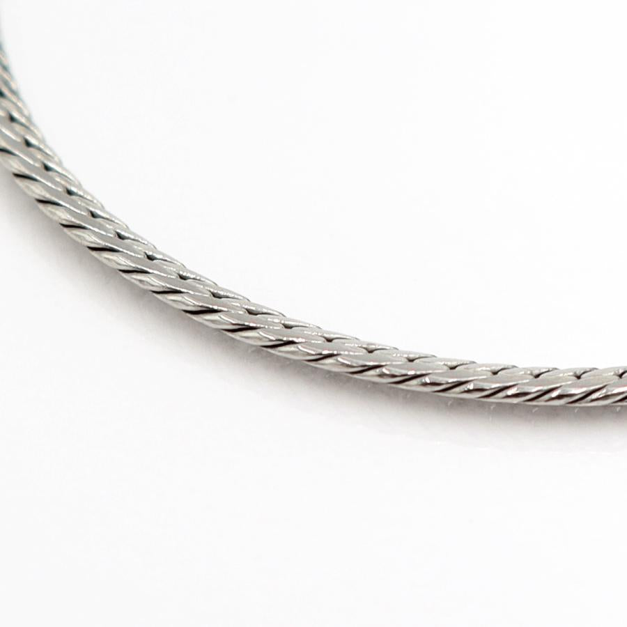 Pt850デザインブレスレット　ヘンリボーン　長さ18.0cm　重量6.59ｇ（中古）