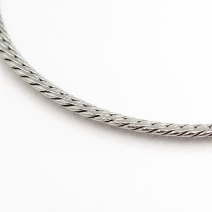 Pt850デザインブレスレット　ヘンリボーン　長さ18.0cm　重量6.59ｇ（中古）