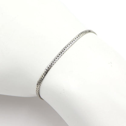 Pt850デザインブレスレット　ヘンリボーン　長さ18.0cm　重量6.59ｇ（中古）