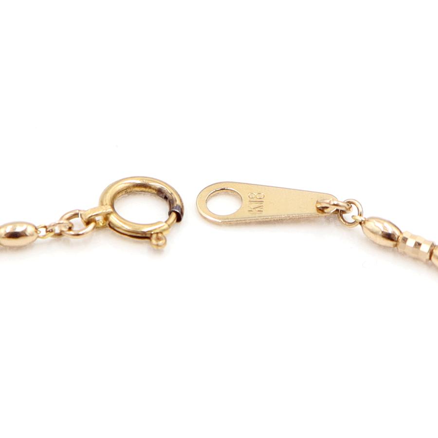 K18PGデザインブレスレット　長さ17.0cm　重量2.82ｇ（中古）