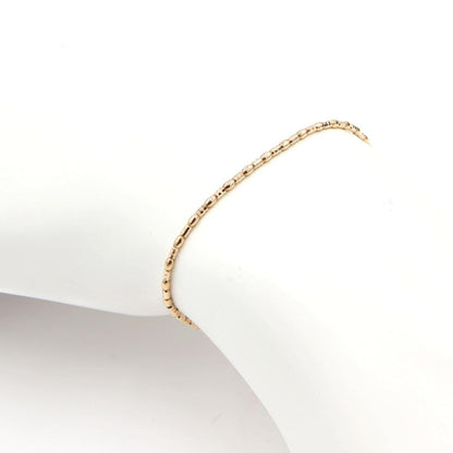 K18PGデザインブレスレット　長さ17.0cm　重量2.82ｇ（中古）