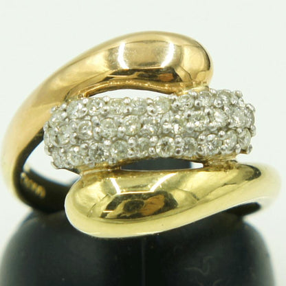 K18/Pt900ダイヤリング　D0.33ct　リングサイズ11号　重量5.52ｇ(石の重量含む)（中古）