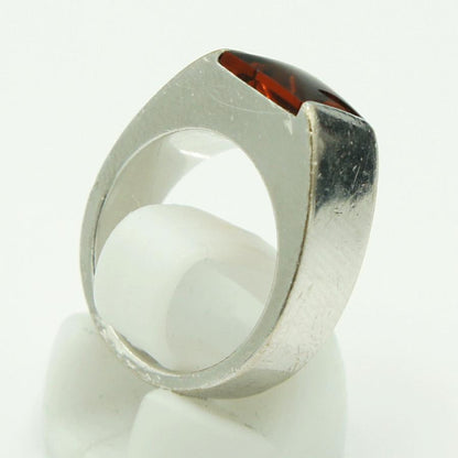 カルティエ（CARTIER） 750タンクリング 48　リングサイズ8号　重量11.16ｇ(石の重量含む)　レディース（中古）