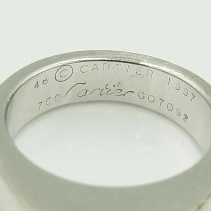 カルティエ（CARTIER） 750タンクリング 48　リングサイズ8号　重量11.16ｇ(石の重量含む)　レディース（中古）