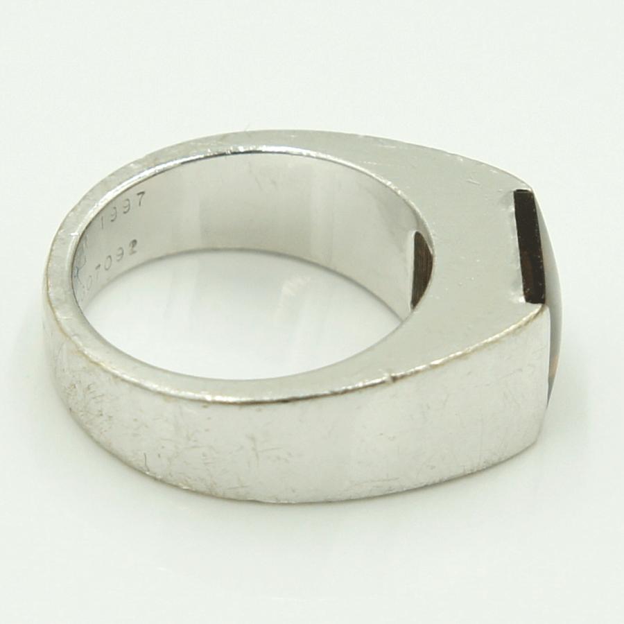 カルティエ（CARTIER） 750タンクリング 48　リングサイズ8号　重量11.16ｇ(石の重量含む)　レディース（中古）