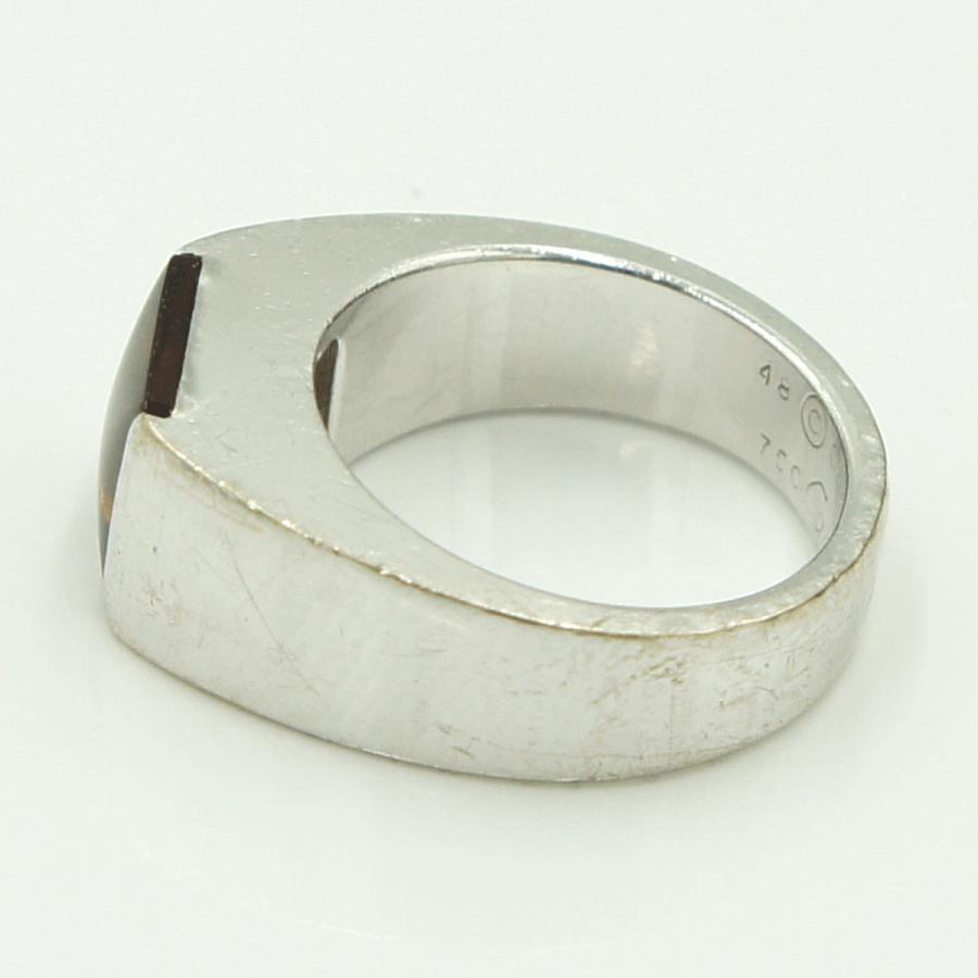 カルティエ（CARTIER） 750タンクリング 48　リングサイズ8号　重量11.16ｇ(石の重量含む)　レディース（中古）