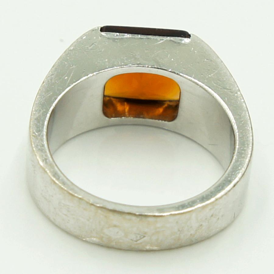 カルティエ（CARTIER） 750タンクリング 48　リングサイズ8号　重量11.16ｇ(石の重量含む)　レディース（中古）