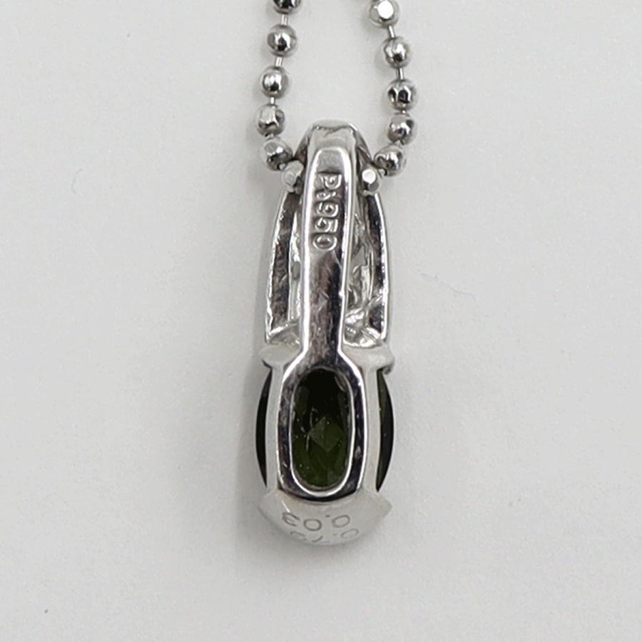 ラソマ(LASOMA) Pt950/Pt850トルマリンネックレス　T0.79ct　D0.03ct　重量5.44ｇ　レディース（中古）