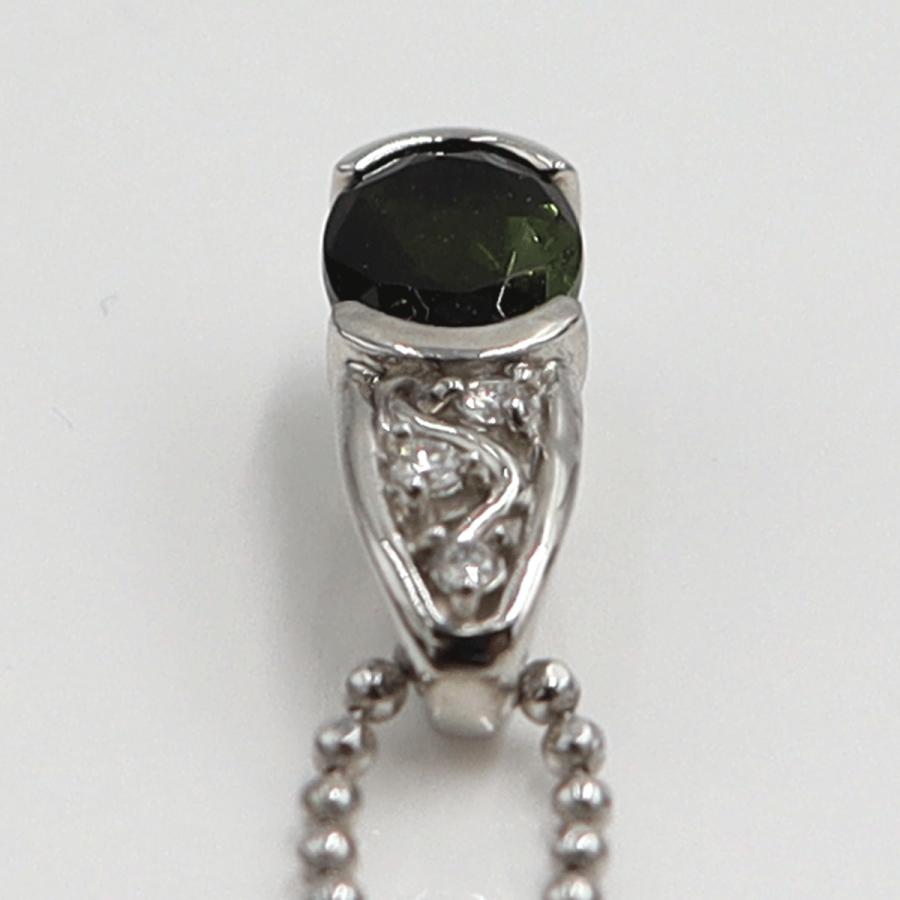 ラソマ(LASOMA) Pt950/Pt850トルマリンネックレス　T0.79ct　D0.03ct　重量5.44ｇ　レディース（中古）