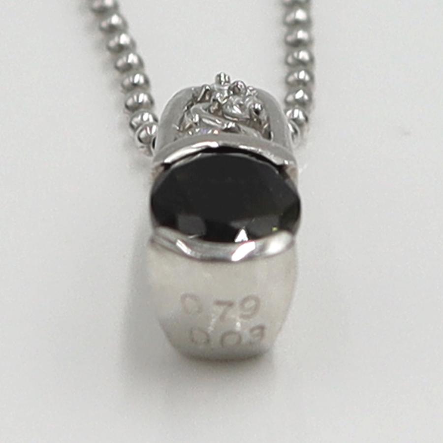 ラソマ(LASOMA) Pt950/Pt850トルマリンネックレス　T0.79ct　D0.03ct　重量5.44ｇ　レディース（中古）