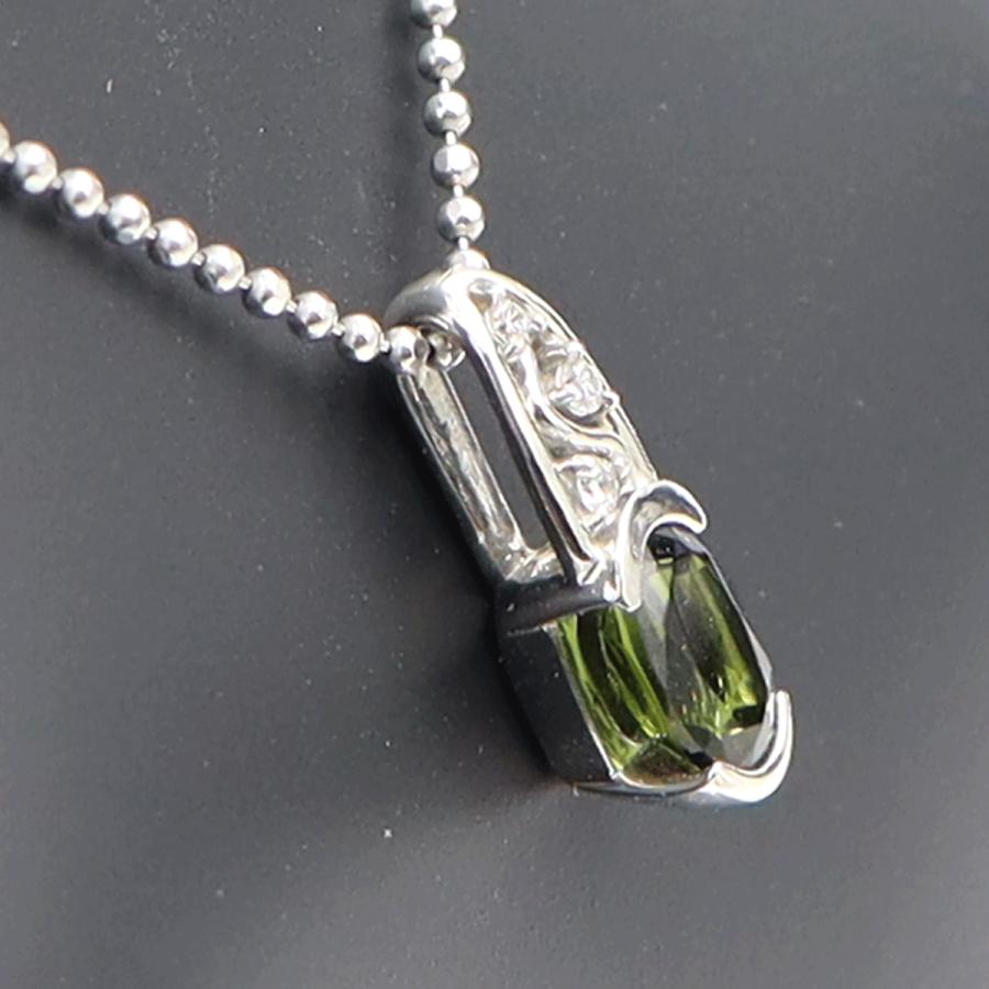 ラソマ(LASOMA) Pt950/Pt850トルマリンネックレス　T0.79ct　D0.03ct　重量5.44ｇ　レディース（中古）