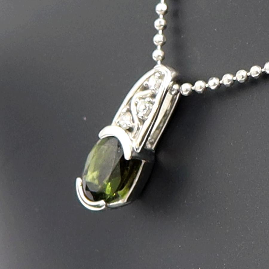 ラソマ(LASOMA) Pt950/Pt850トルマリンネックレス　T0.79ct　D0.03ct　重量5.44ｇ　レディース（中古）