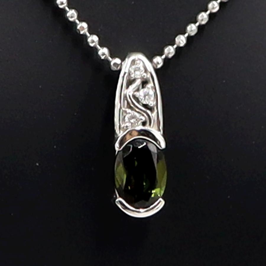 ラソマ(LASOMA) Pt950/Pt850トルマリンネックレス　T0.79ct　D0.03ct　重量5.44ｇ　レディース（中古）