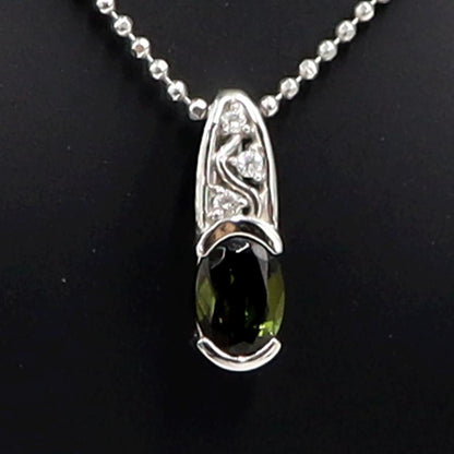 ラソマ(LASOMA) Pt950/Pt850トルマリンネックレス　T0.79ct　D0.03ct　重量5.44ｇ　レディース（中古）