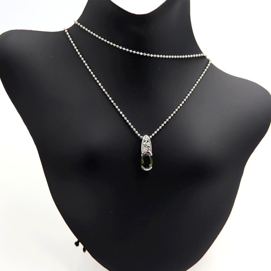 ラソマ(LASOMA) Pt950/Pt850トルマリンネックレス　T0.79ct　D0.03ct　重量5.44ｇ　レディース（中古）