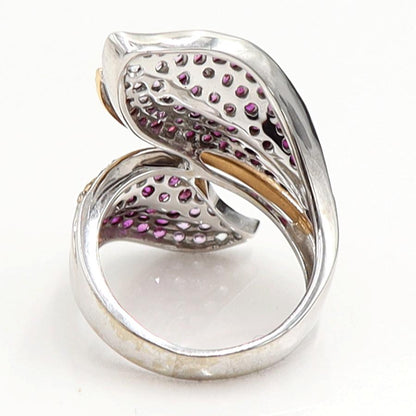 K18ルビーダイヤモンドリング　R2.20ct　D0.40ct　リングサイズ15号　重量8.82ｇ(石の重量含む)　レディース（中古）