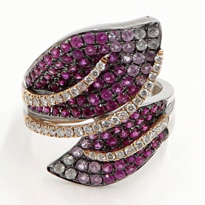 K18ルビーダイヤモンドリング　R2.20ct　D0.40ct　リングサイズ15号　重量8.82ｇ(石の重量含む)　レディース（中古）