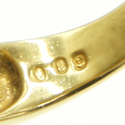 K18ダイヤファッションリング　D0.09ct　リングサイズ10号　重量4.45ｇ(石の重量含む)（中古）