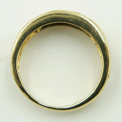 K18ダイヤファッションリング　D0.09ct　リングサイズ10号　重量4.45ｇ(石の重量含む)（中古）