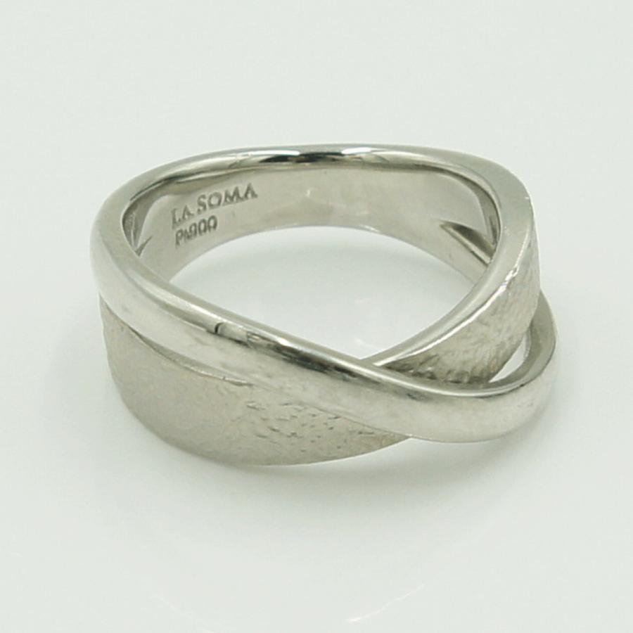 ラソマ(LASOMA) Pt900ファッションリング　リングサイズ11号　重量11.39ｇ　レディース（中古）