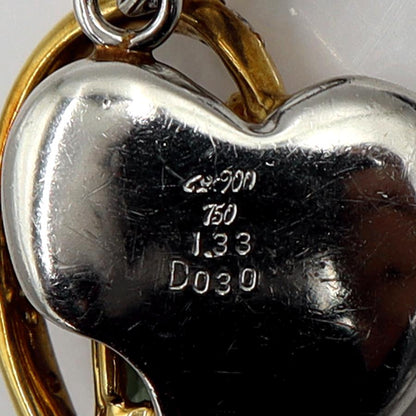 Pt900/K18バイカラートルマリンペンダントトップ　T1.33ct　重量7.65ｇ(石の重量含む) 　レディース（中古）