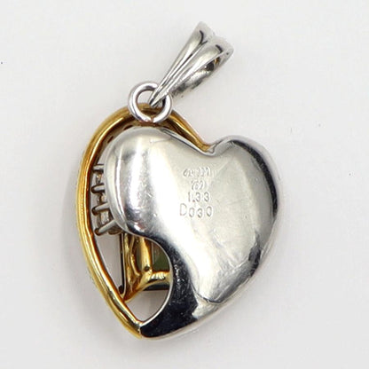 Pt900/K18バイカラートルマリンペンダントトップ　T1.33ct　重量7.65ｇ(石の重量含む) 　レディース（中古）