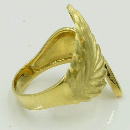 K18七宝デザインリング　リングサイズ17号　重量7.33ｇ(ガラスの重量含む)　レディース（中古）