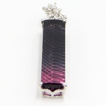 Pt900トルマリンダイヤモンドペンダントトップ　T21.3ct　D0.46ct　重量12.03ｇ(石の重量含む)　レディース（中古）