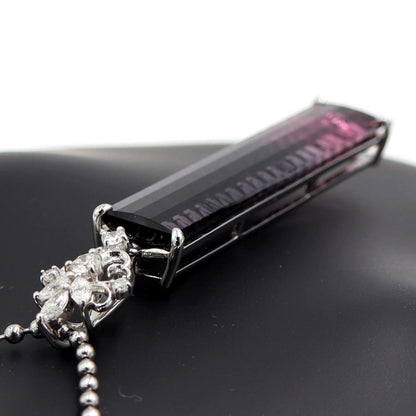 Pt900トルマリンダイヤモンドペンダントトップ　T21.3ct　D0.46ct　重量12.03ｇ(石の重量含む)　レディース（中古）