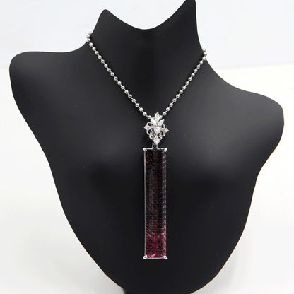 Pt900トルマリンダイヤモンドペンダントトップ　T21.3ct　D0.46ct　重量12.03ｇ(石の重量含む)　レディース（中古）