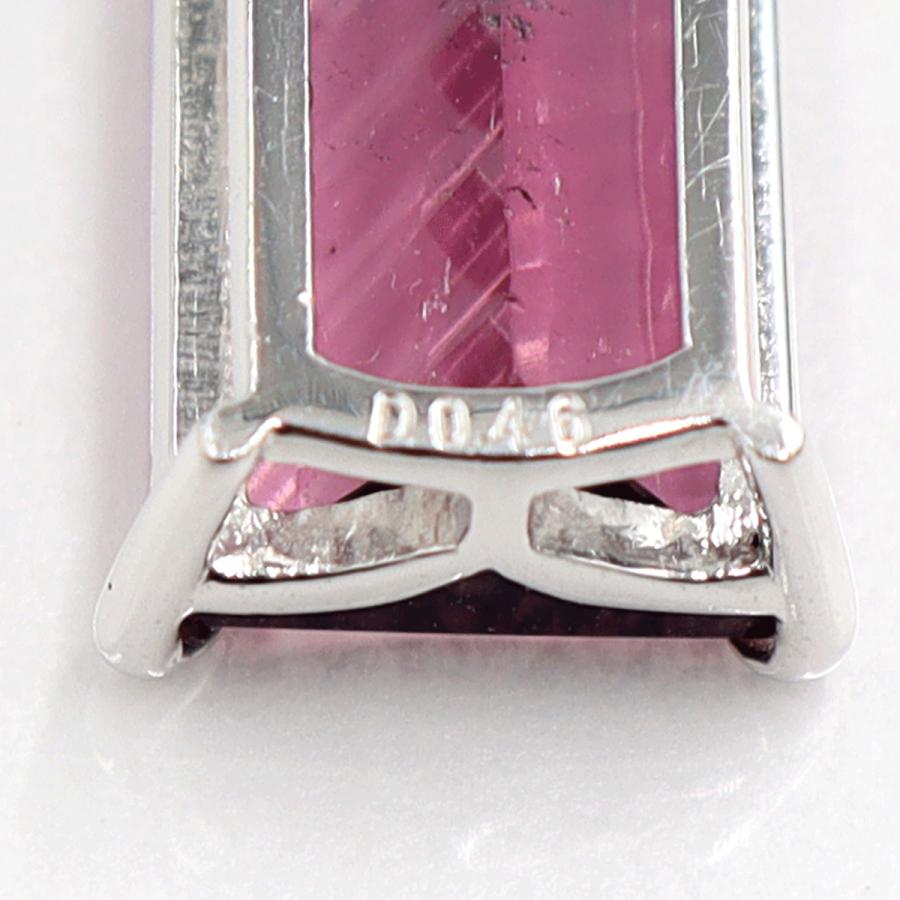 Pt900トルマリンダイヤモンドペンダントトップ　T21.3ct　D0.46ct　重量12.03ｇ(石の重量含む)　レディース（中古）