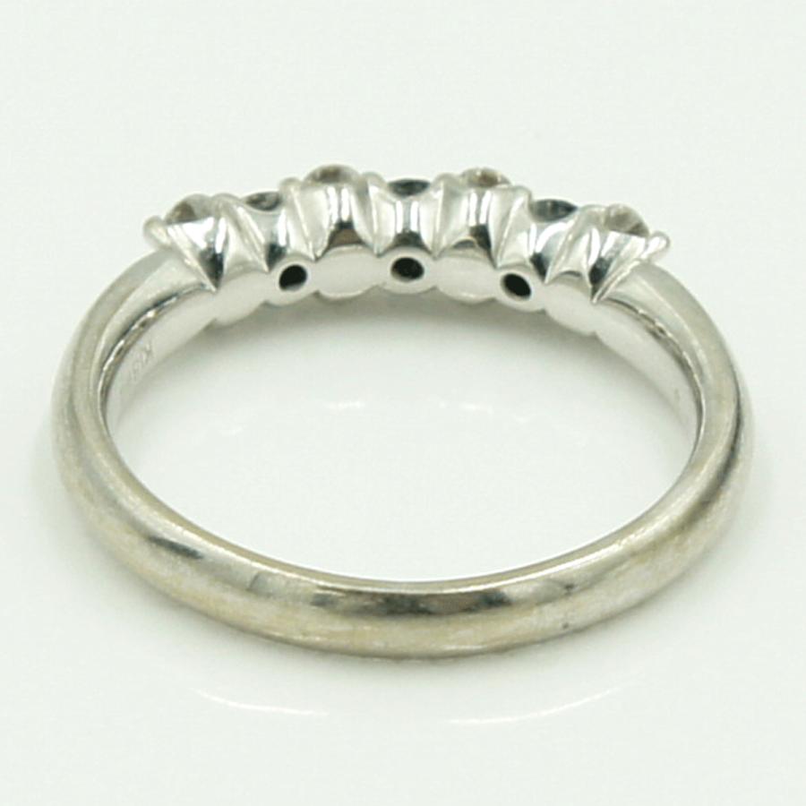 K18WGブラックダイヤモンドリング　D0.55ct　リングサイズ11号　重量4.17ｇ(石の重量含む)（中古）