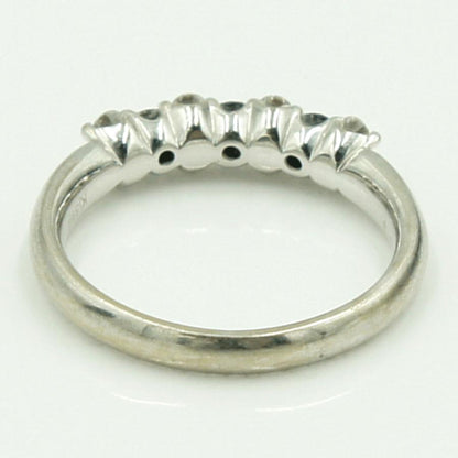 K18WGブラックダイヤモンドリング　D0.55ct　リングサイズ11号　重量4.17ｇ(石の重量含む)（中古）