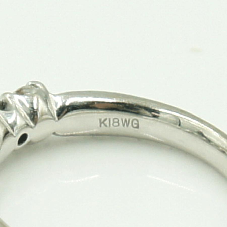 K18WGブラックダイヤモンドリング　D0.55ct　リングサイズ11号　重量4.17ｇ(石の重量含む)（中古）
