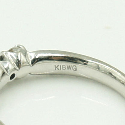 K18WGブラックダイヤモンドリング　D0.55ct　リングサイズ11号　重量4.17ｇ(石の重量含む)（中古）