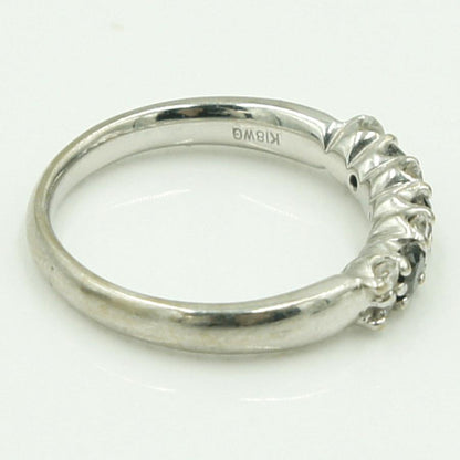 K18WGブラックダイヤモンドリング　D0.55ct　リングサイズ11号　重量4.17ｇ(石の重量含む)（中古）