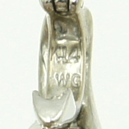 K18WG/K14WGブラックダイヤモンドペンダントトップ　BD0.85ct　D0.17ct　重量3.71ｇ(石の重量含む)（中古）