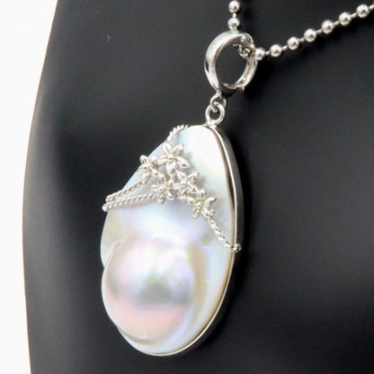 K14WGマペパールペンダントトップ　　重量8.76ｇ(石の重量含む)（中古）