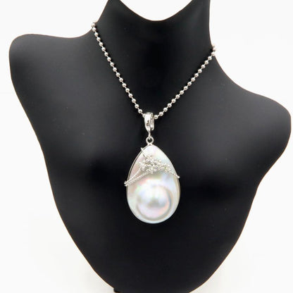 K14WGマペパールペンダントトップ　　重量8.76ｇ(石の重量含む)（中古）