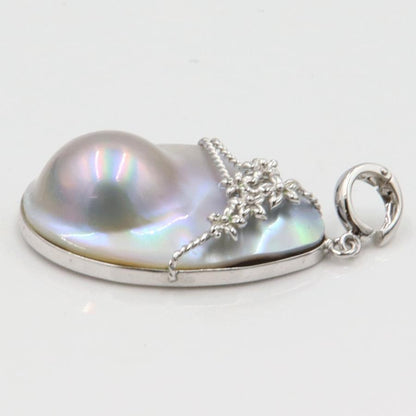 K14WGマペパールペンダントトップ　　重量8.76ｇ(石の重量含む)（中古）