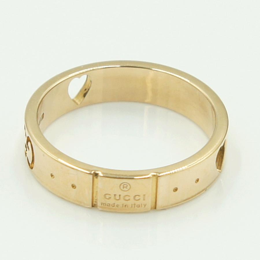 グッチ（GUCCI）750PGアイコンハートリング　リングサイズ9号　レディース（中古）