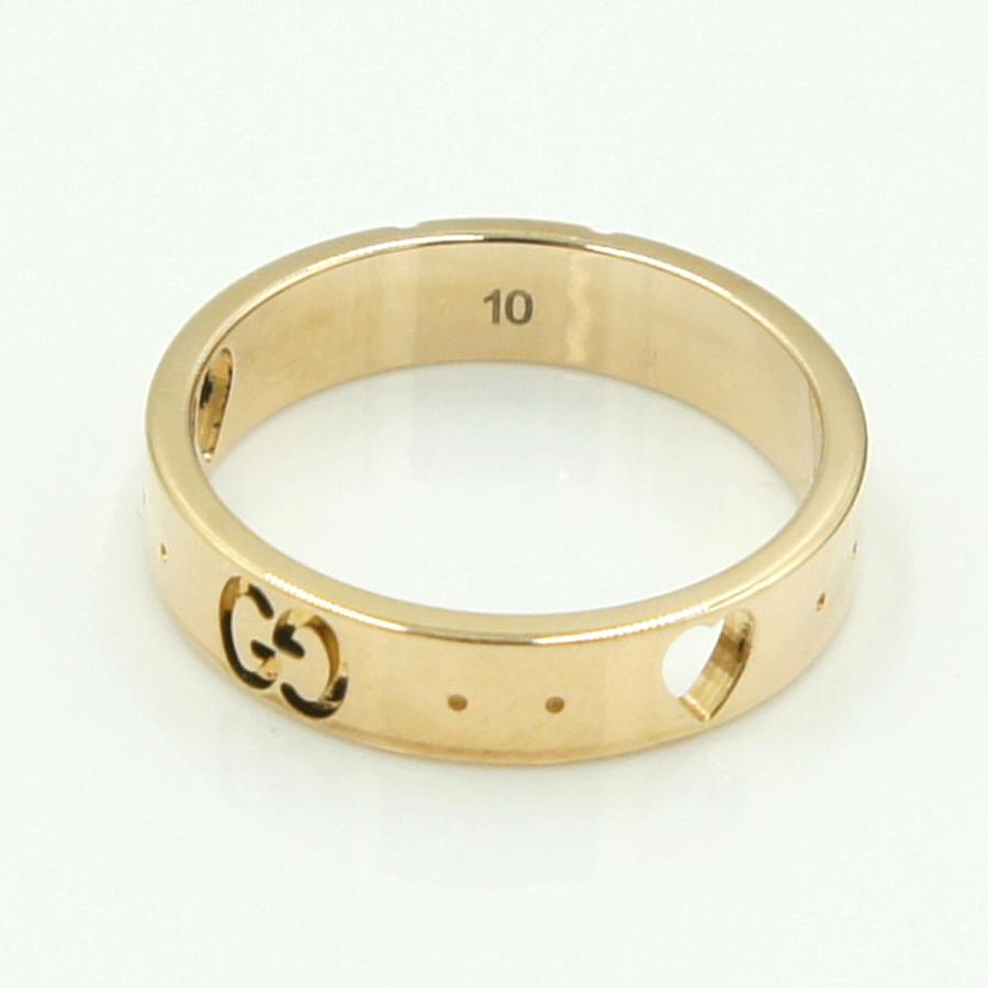 グッチ（GUCCI）750PGアイコンハートリング　リングサイズ9号　レディース（中古）